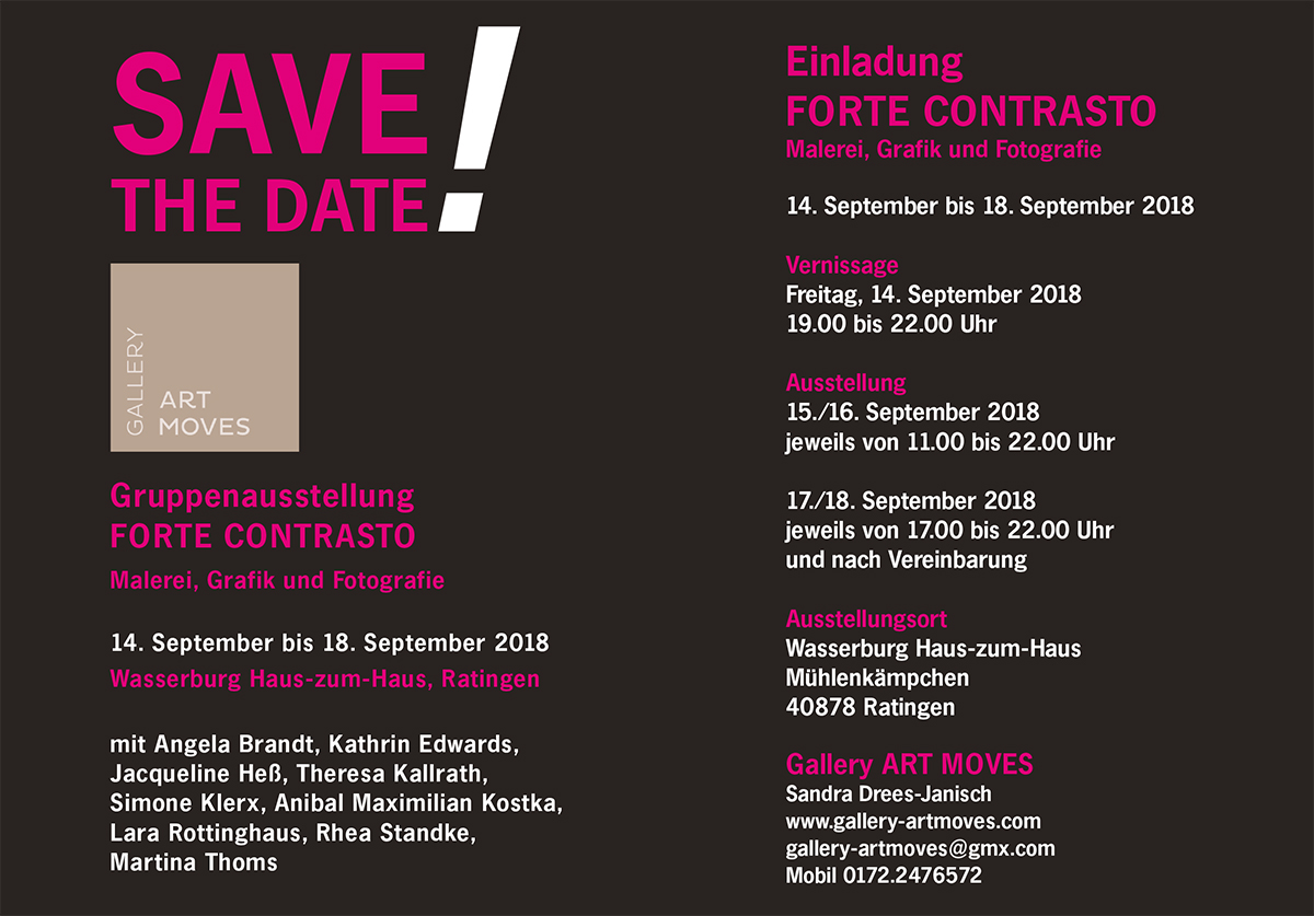 Gruppenausstellung FORTE CONTRASTO-FORTE CONTRASTO Gallery Art Moves